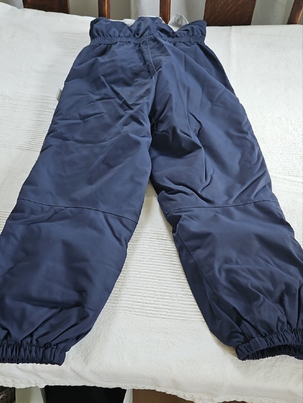 Children's Navy Insulated Winter Pants - Casual Snow Bottoms - Picture 5 of 5